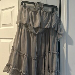 Flowy off the shoulder mini dress